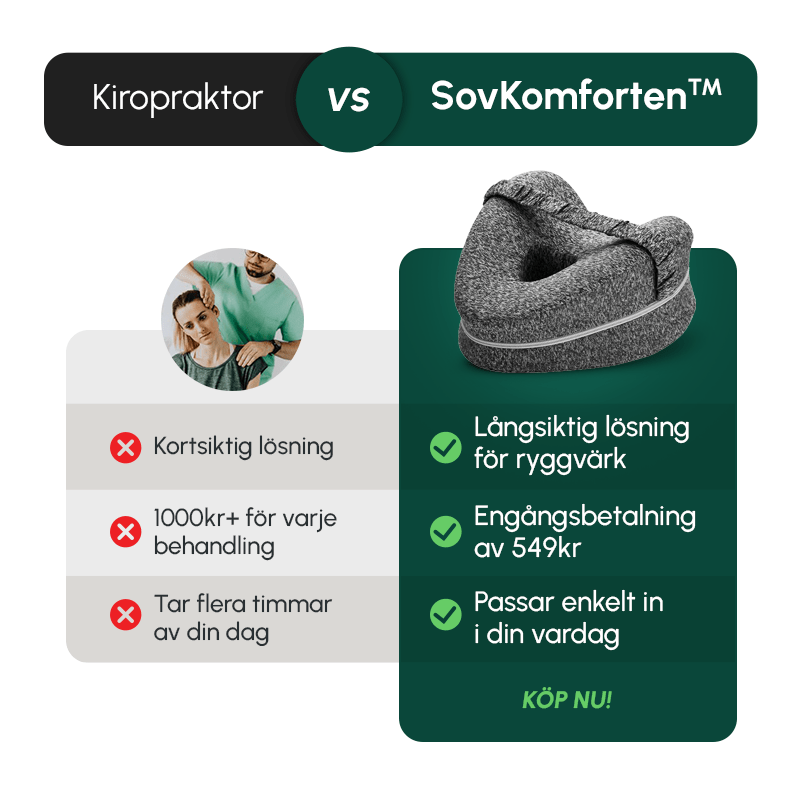 SovKomforten™ Benkudde – Ergonomisk i Memory Foam för Bättre Komfort - Komforten