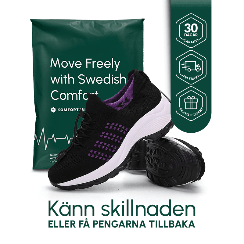 Stryde skor med rymlig framdel - Komforten