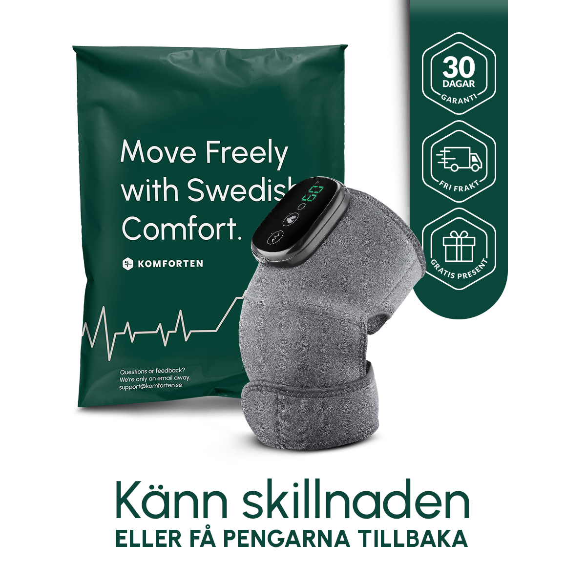 KnäFix™ - Elektronisk Benmassageapparat - Komforten