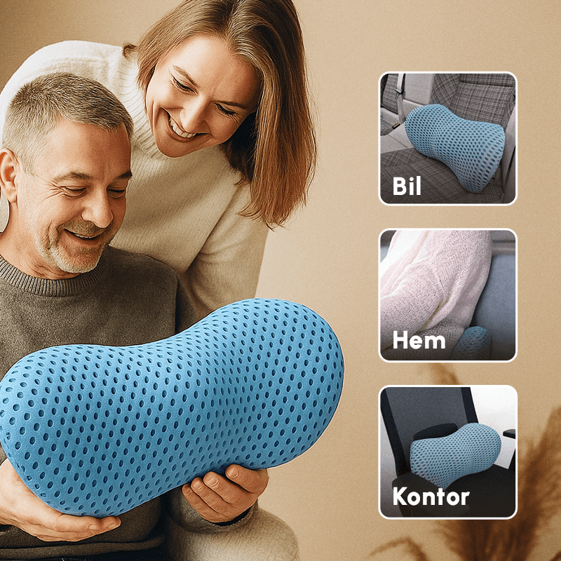Komfortkudden ™ för Ländryggsstöd - Ergonomisk Ryggkudde för Smärtlindring - Komforten