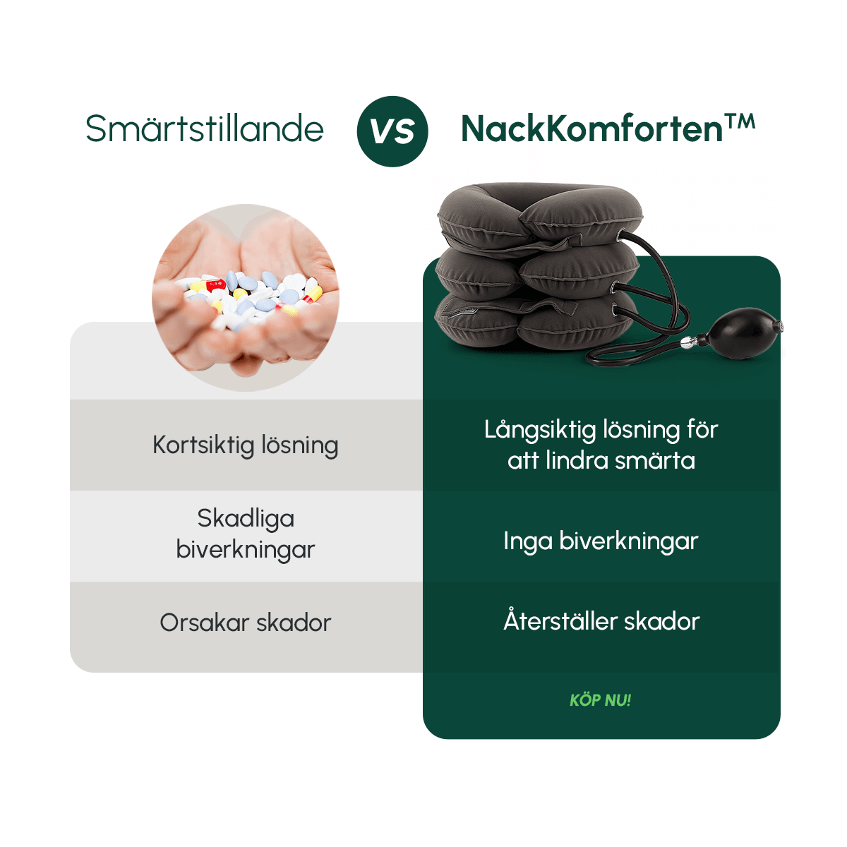 NackKomforten™ Inflatable Cervical Neck Traction Pillow - Komforten