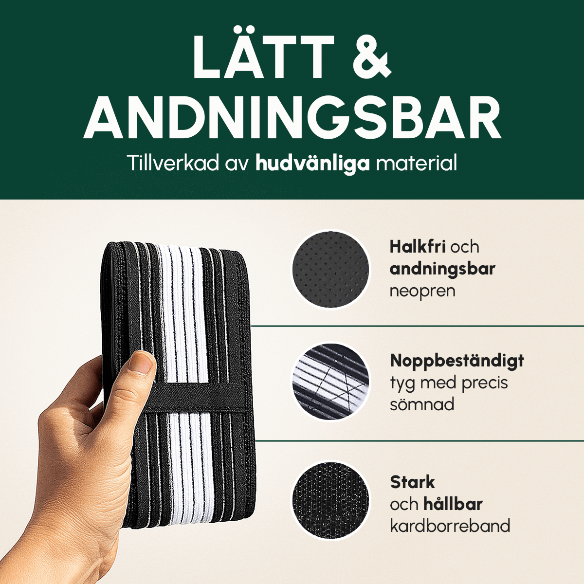 NordicWrap ryggbälte i neopren - Komforten