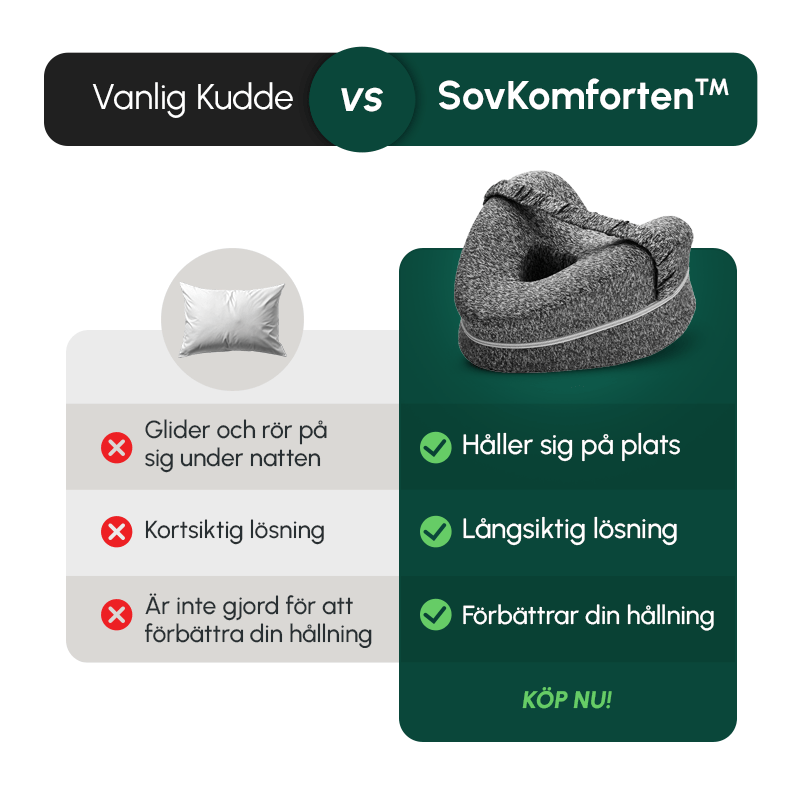 SovKomforten™ Benkudde – Ergonomisk i Memory Foam för Bättre Komfort - Komforten