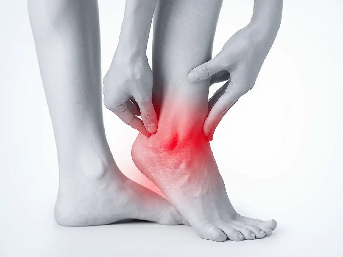 En knöl på foten är en utbuktning